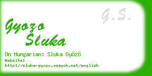 gyozo sluka business card