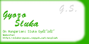 gyozo sluka business card